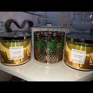 Bath and Body Works Pineapple Mango Candle Set